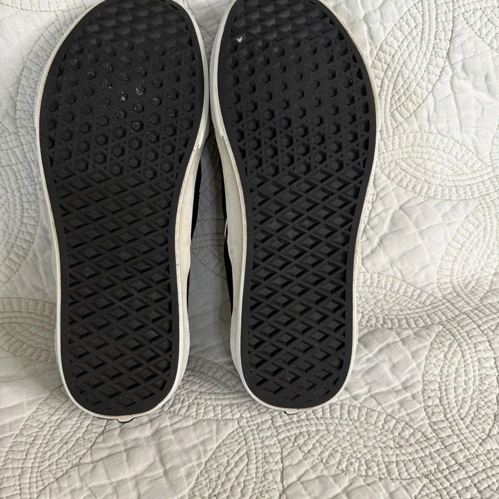 Vans‎ Classic Slip-On Shoes Sz 7M/8.5W Black Checkerboard Skate Sneakers
